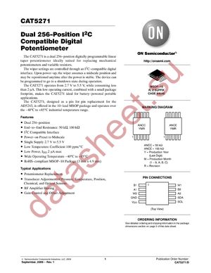 CAT5271ZI-50-GT3 datasheet  